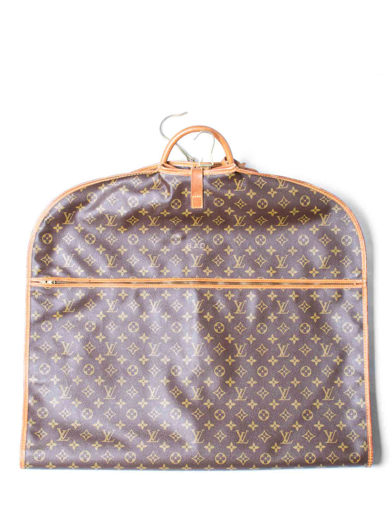 Louis Vuitton Monogram Leather Garment Bag Brown-designer resale
