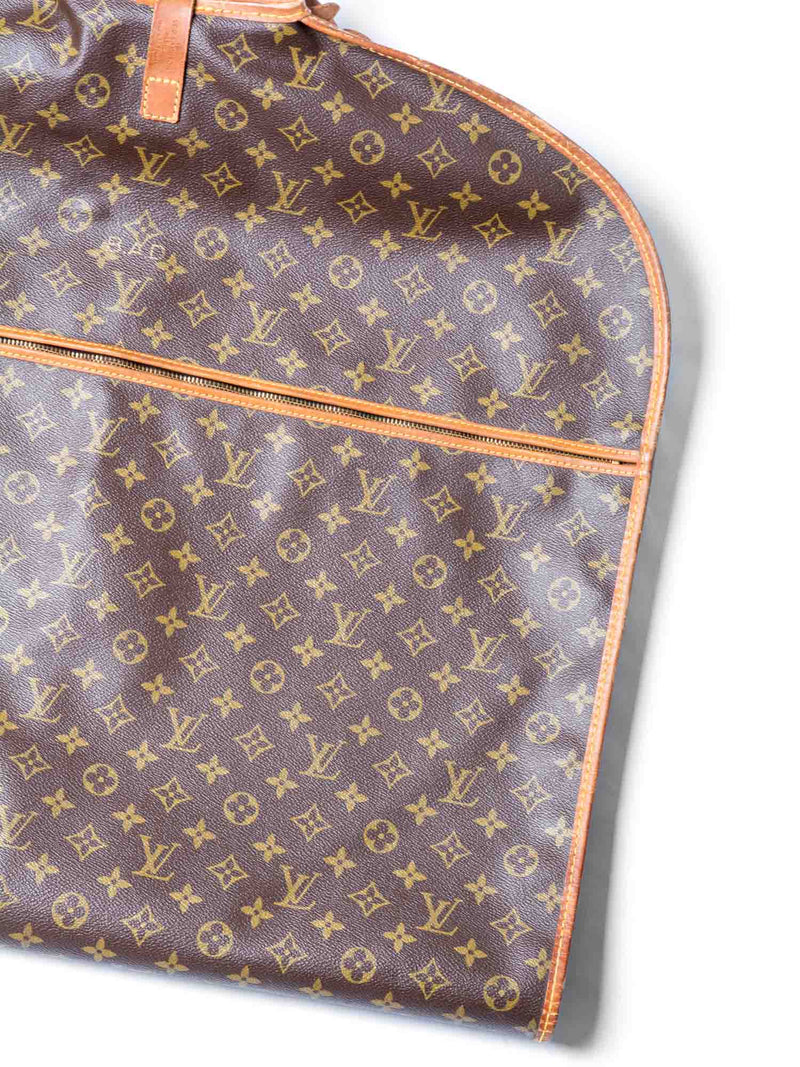 Louis Vuitton Monogram Leather Garment Bag Brown