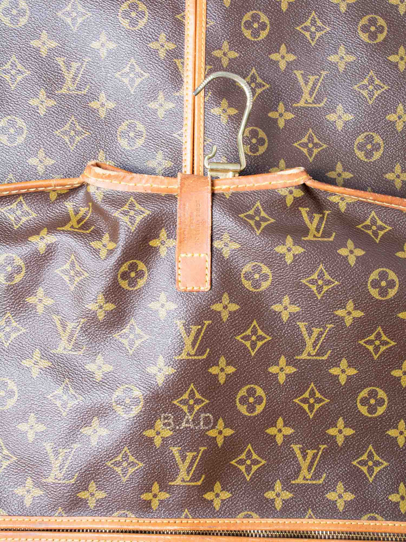 Louis Vuitton Monogram Leather Garment Bag Brown-designer resale