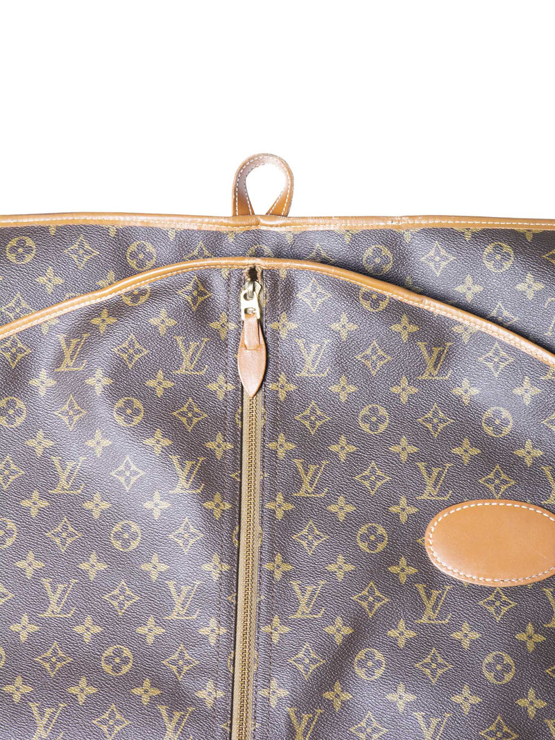 Louis Vuitton Monogram Leather Garment Bag Brown-designer resale