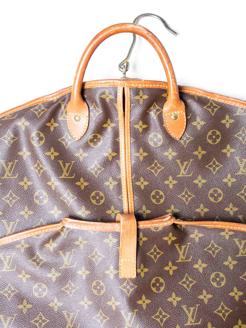 Louis Vuitton Monogram Leather Garment Bag Brown-designer resale