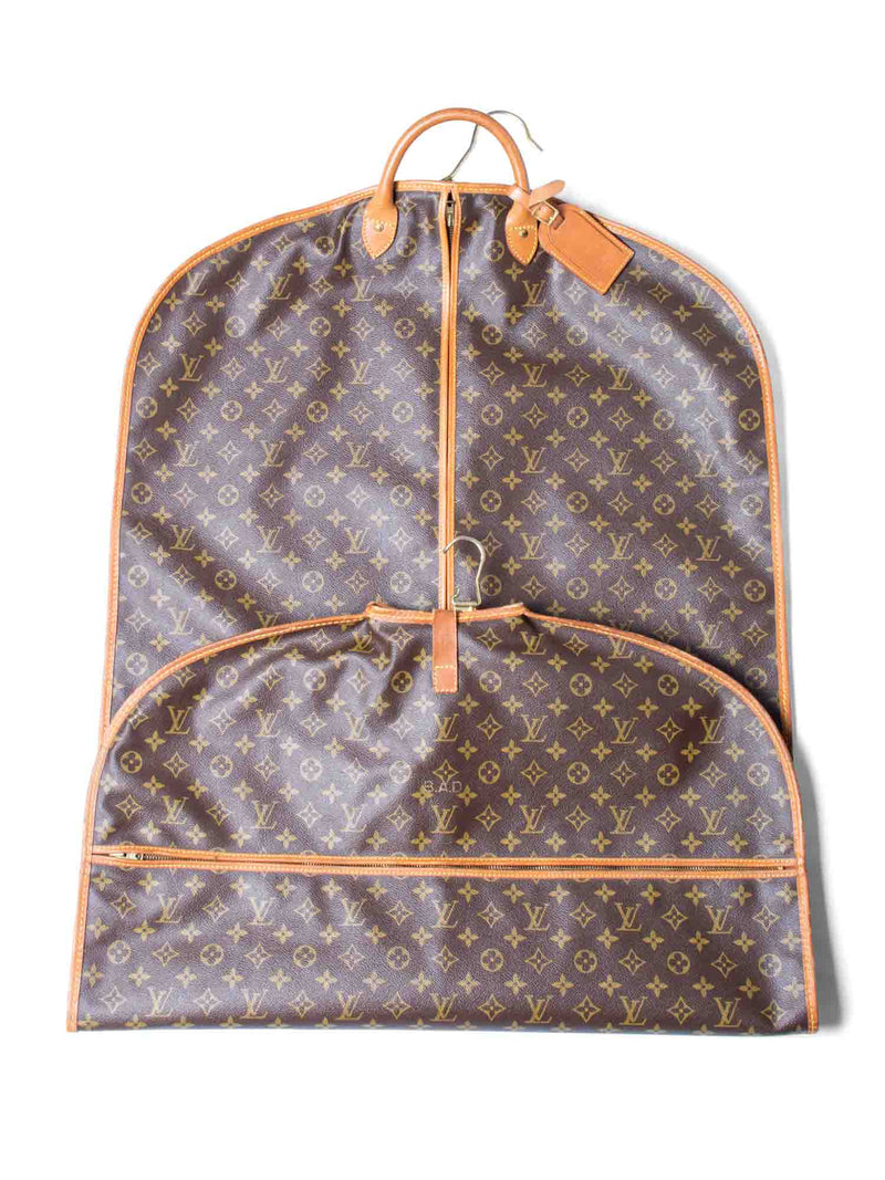 Louis Vuitton Monogram Leather Garment Bag Brown-designer resale