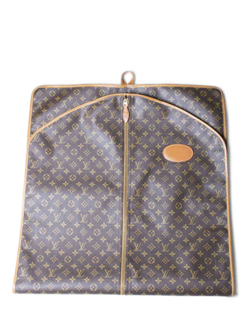 Louis Vuitton Monogram Leather Garment Bag Brown-designer resale