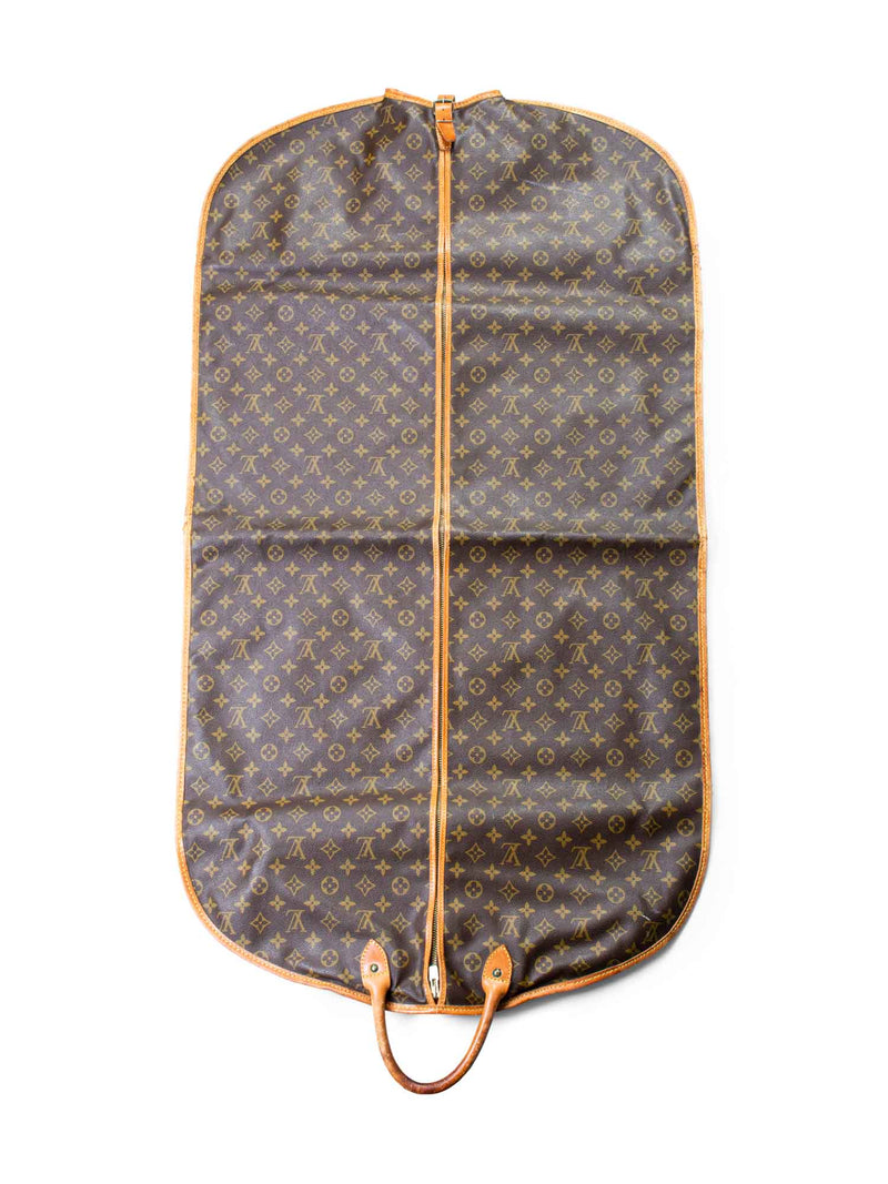 Louis Vuitton Monogram Leather Garment Travel Bag Brown-designer resale