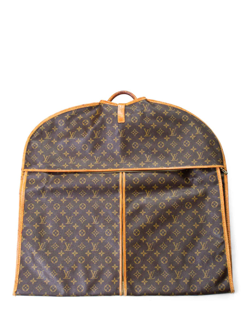 Louis Vuitton Monogram Leather Garment Travel Bag Brown-designer resale