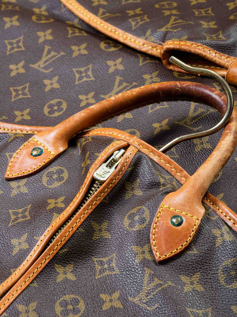 Louis Vuitton Monogram Leather Garment Travel Bag Brown-designer resale
