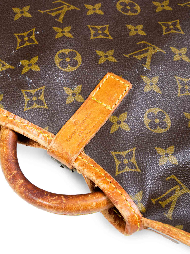 Louis Vuitton Monogram Leather Garment Travel Bag Brown-designer resale