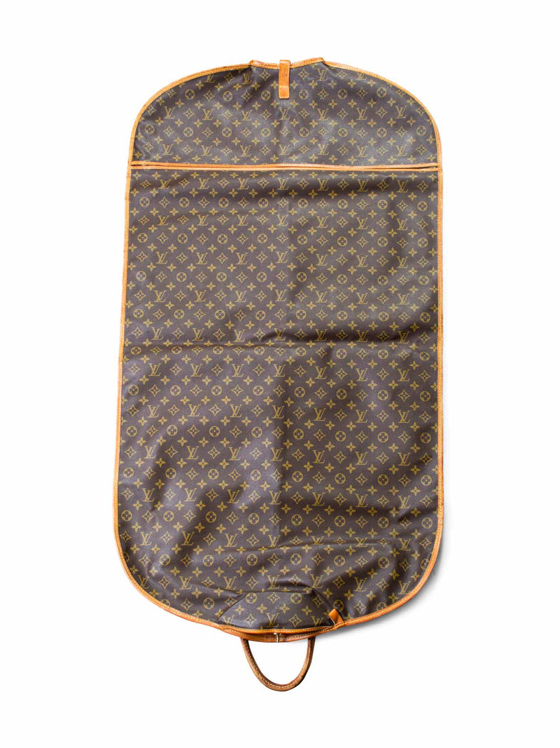 Louis Vuitton Monogram Leather Garment Travel Bag Brown-designer resale