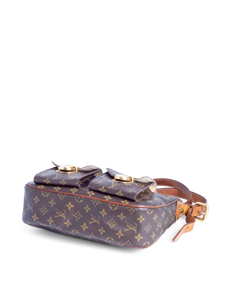 Louis Vuitton Monogram Leather Hudson Messenger GM Bag Brown-designer resale