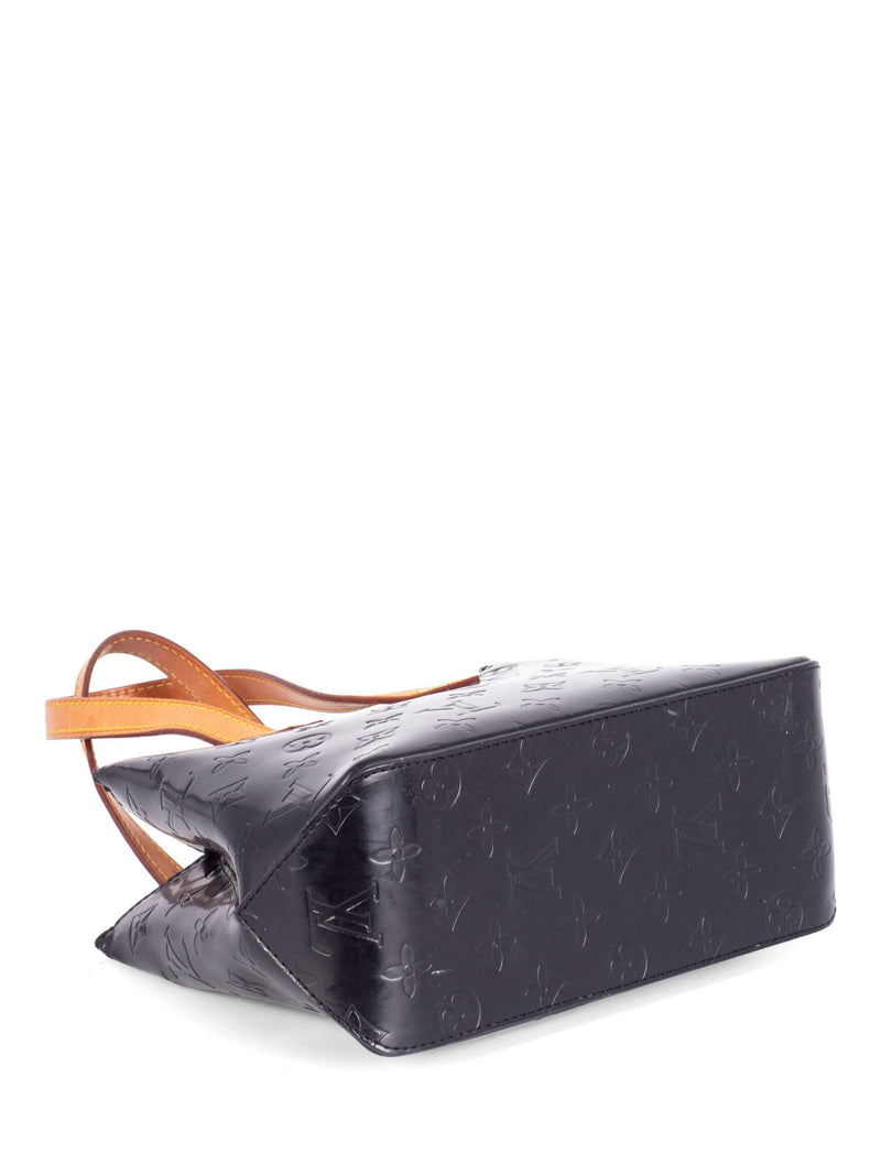 Louis Vuitton Monogram Leather Small Shopper Bag Black-designer resale
