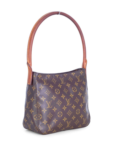 Louis Vuitton Monogram Looping MM Shoulder Bag Brown-designer resale