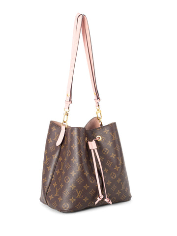 Louis Vuitton Monogram Neonoe MM Rose Poudre Brown-designer resale