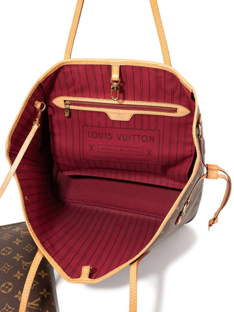 Louis Vuitton Monogram Neverfull Bag MM Brown-designer resale