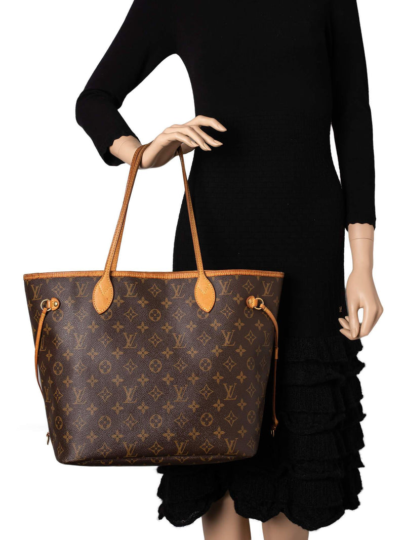 Louis Vuitton Monogram Neverfull Bag MM Brown-designer resale
