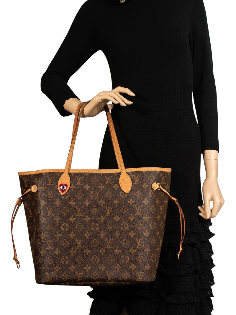 Louis Vuitton Monogram Neverfull Bag MM Brown-designer resale