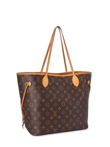 Louis Vuitton Monogram Neverfull Bag MM Brown-designer resale