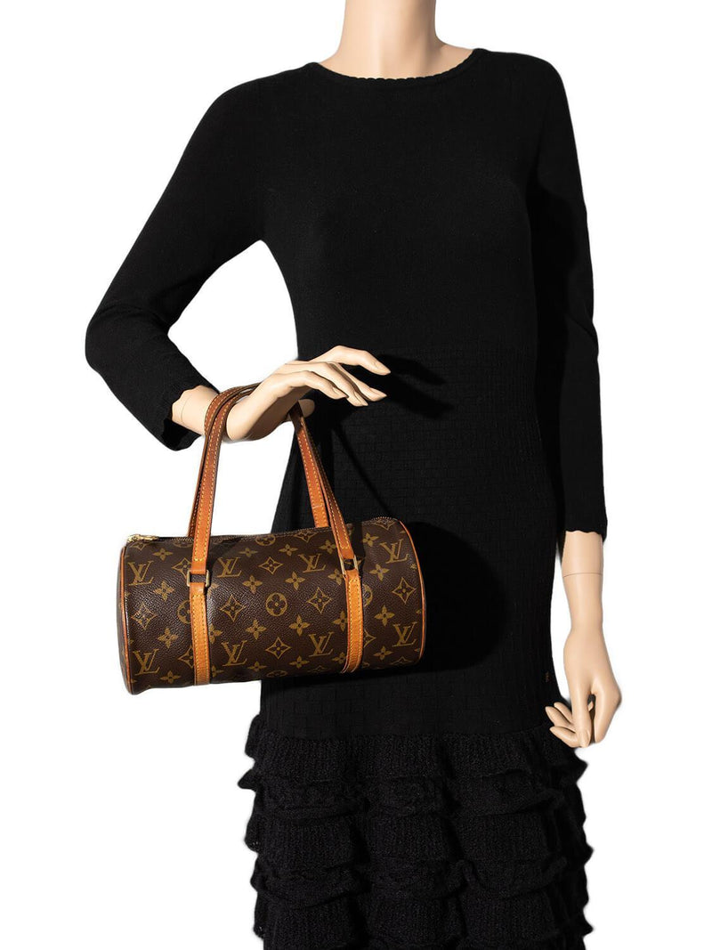 Louis Vuitton Monogram Papillon Bag 26 Brown-designer resale