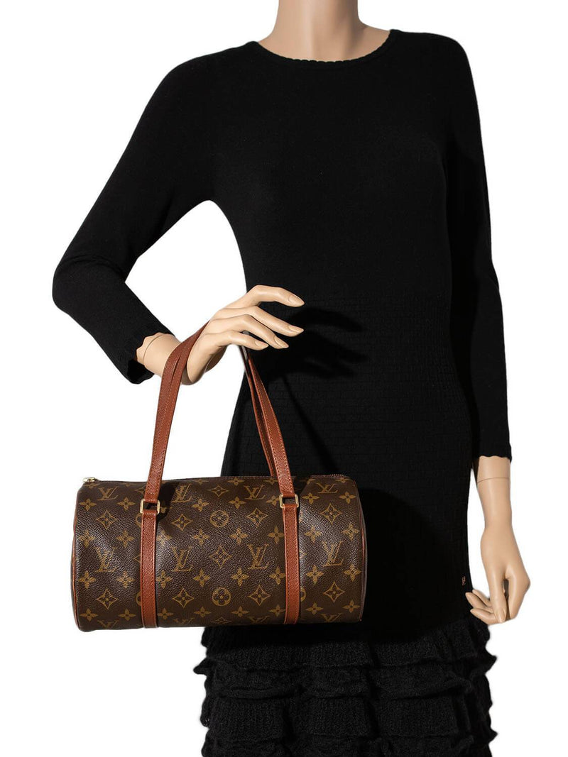 Louis Vuitton Monogram Papillon Bag 30 Brown-designer resale