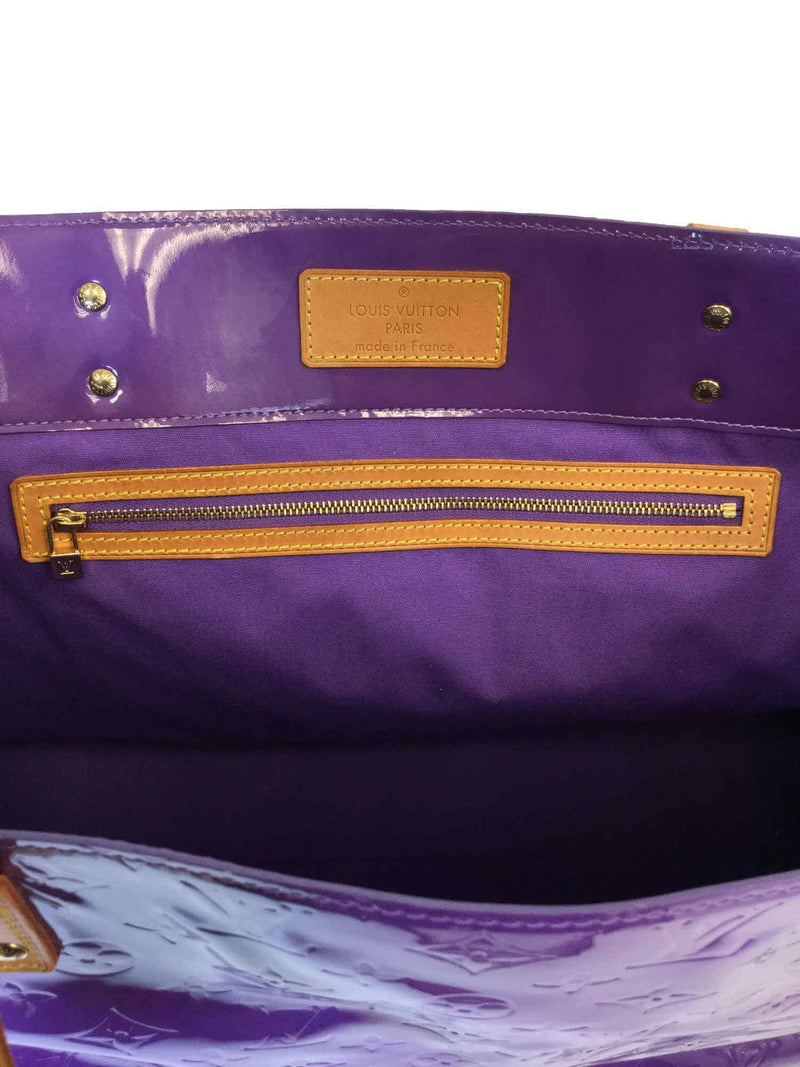 Louis Vuitton Monogram Patent Leather Luco Tote GM Purple-designer resale