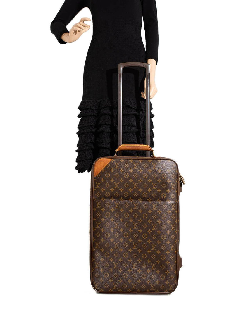 LOUIS VUITTON Pegase 55 Monogram Canvas Business Suitcase Travel Bag-US