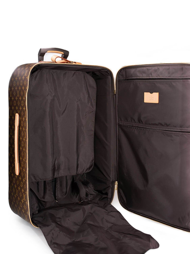 Louis Vuitton Damier Ebene Pegase 45 Roller Suitcase For Sale at