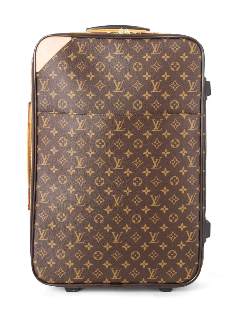 Louis Vuitton Monogram Pegase Roller Luggage Bag 55 Brown-designer resale