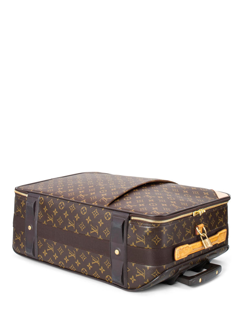 Louis Vuitton Monogram Pegase Roller Luggage Bag 55 Brown-designer resale
