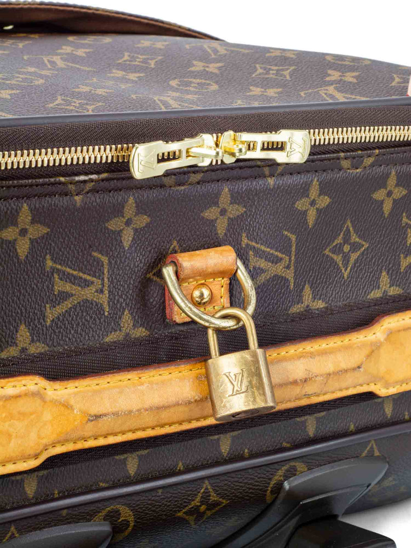 Louis Vuitton Vintage - Damier Ebene Pegase 60 Trolley - Brown