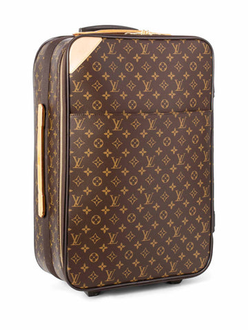 Louis Vuitton Monogram Pegase Roller Luggage Bag 55 Brown-designer resale