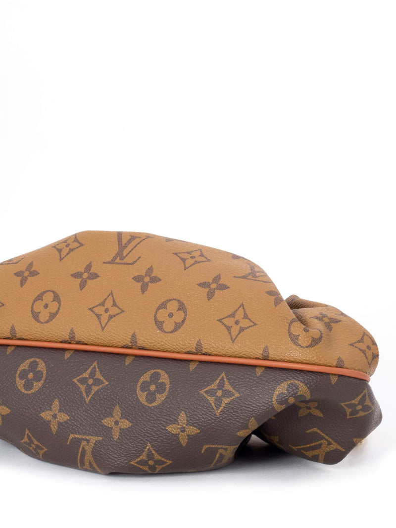 Louis Vuitton Monogram Reverse Boursicot EW Messenger Bag Brown