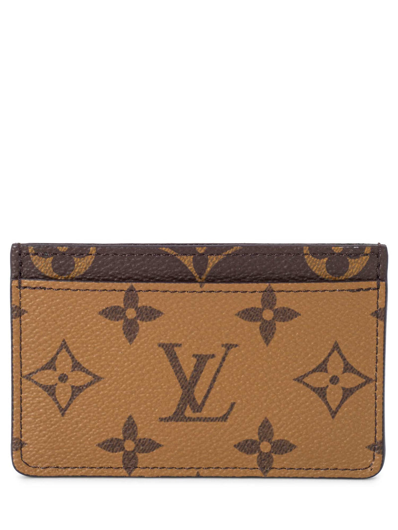 Louis Vuitton Monogram Reverse Card Holder Brown-designer resale