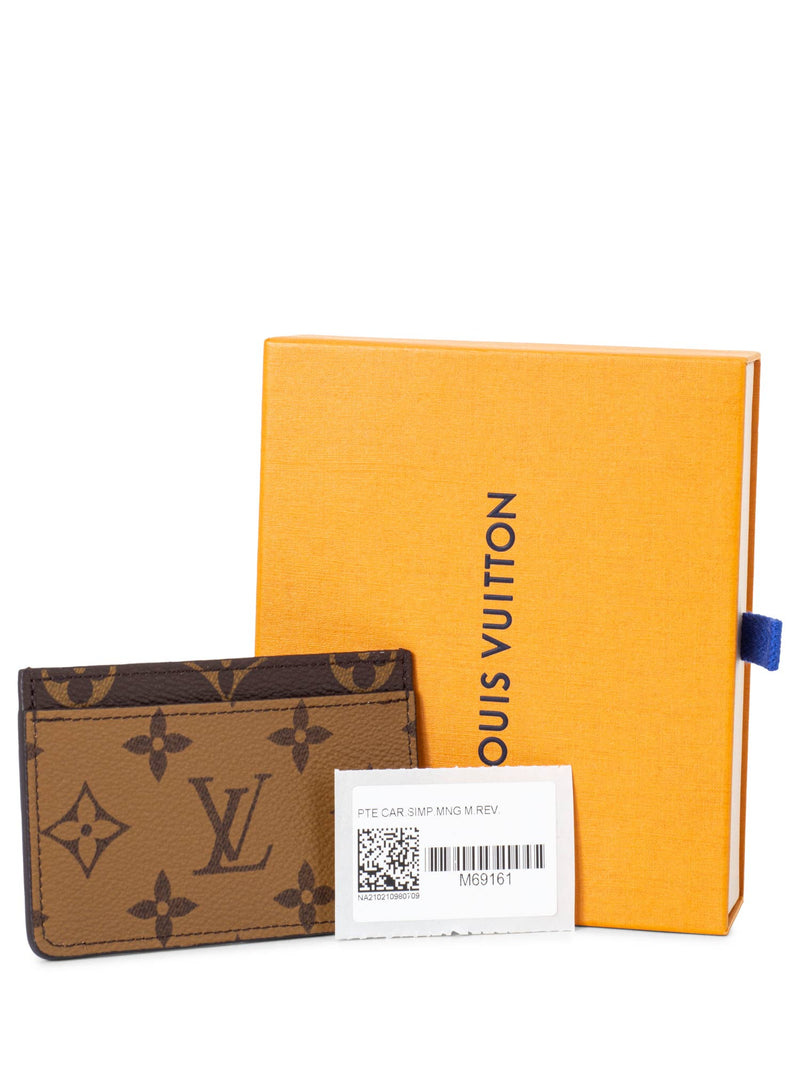 LOUIS VUITTON Monogram Canvas Passport Cover Card Case Brown-US