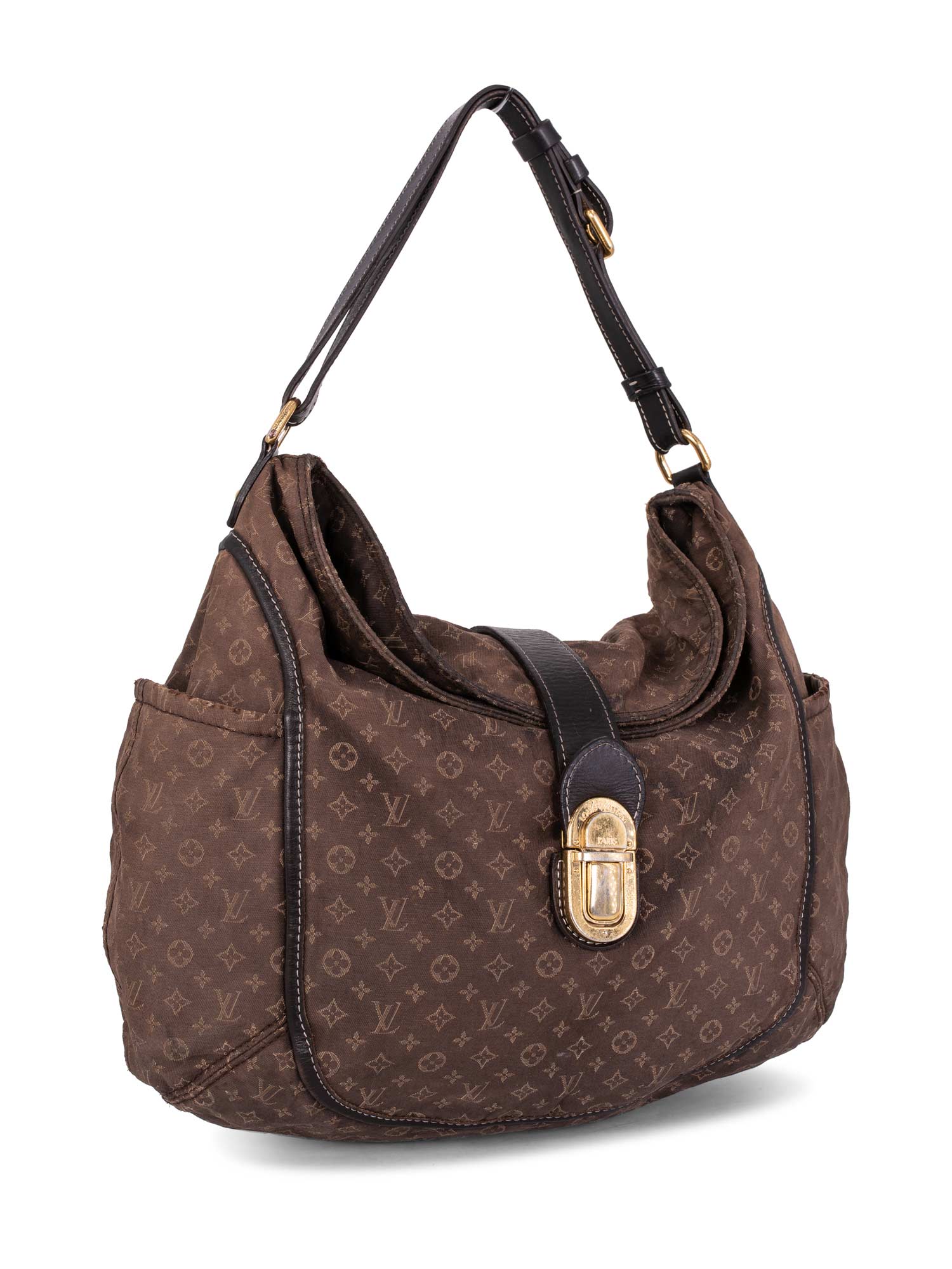 Louis Vuitton Monogram Romance Hobo Bag Brown-designer resale
