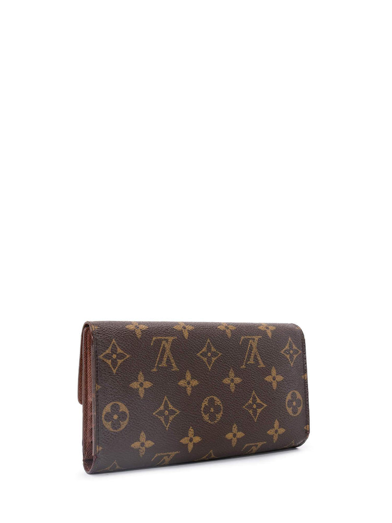 Sarah leather wallet Louis Vuitton Brown in Leather - 31910056