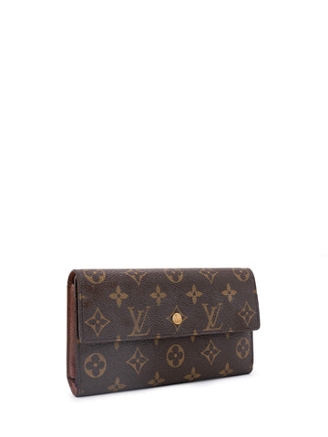 Louis Vuitton Monogram Sarah Long Wallet Brown-designer resale