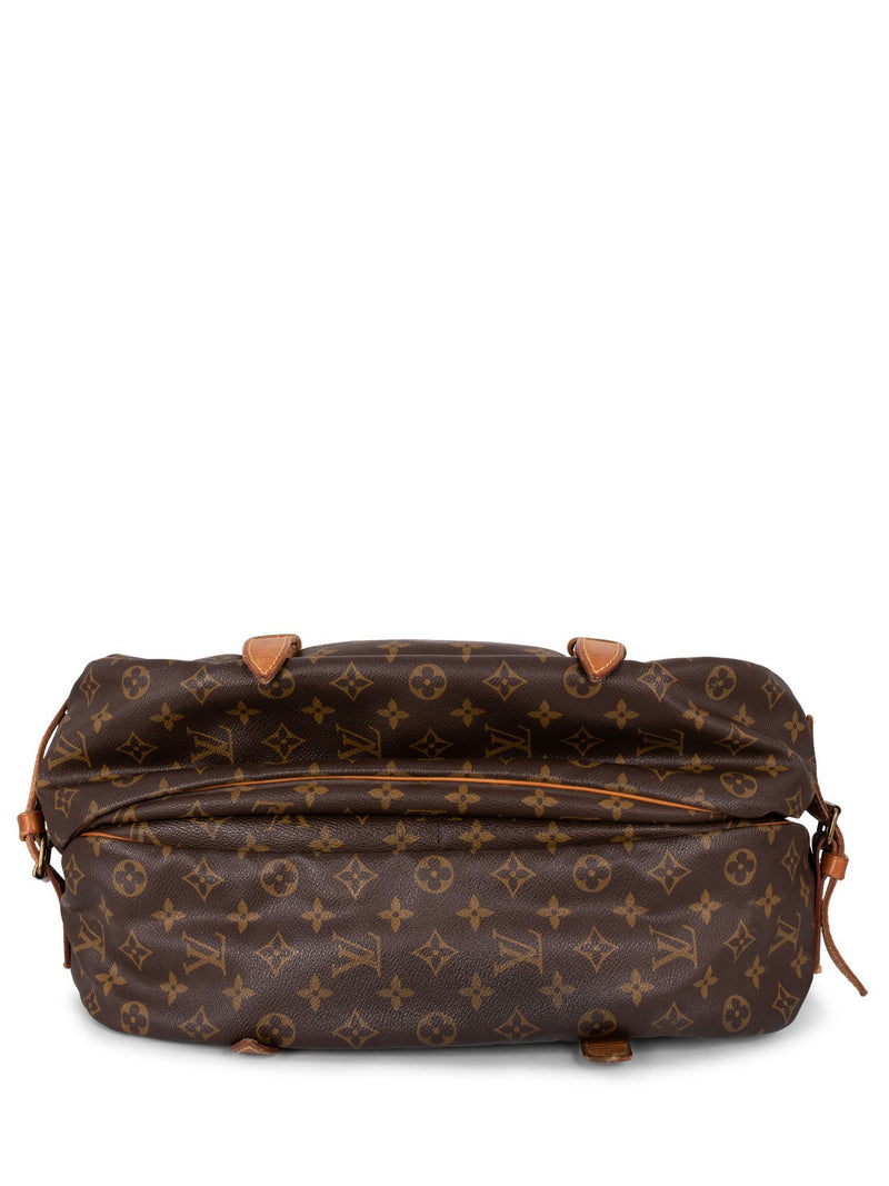 Louis Vuitton Monogram Saumur 43 XL Messenger Bag Brown