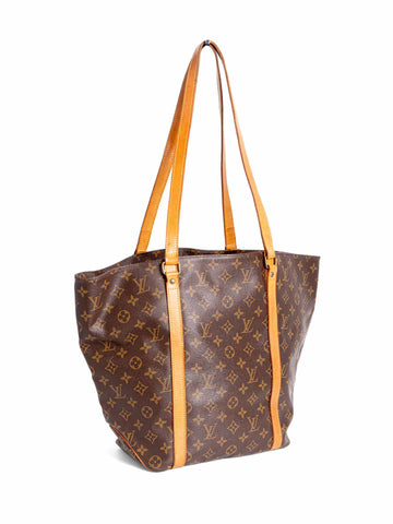 Louis Vuitton Monogram Shopper Bag Brown-designer resale