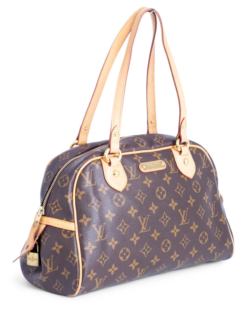 LOUIS VUITTON Montorgueil PM Monogram Canvas Shoulder Bag Brown