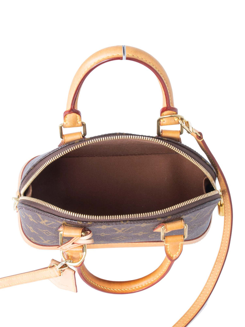 Louis Vuitton Monogram Small Alma Messenger Bag BB Brown-designer resale