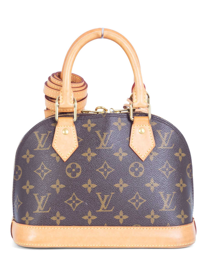 Louis Vuitton Monogram Small Alma Messenger Bag BB Brown-designer resale