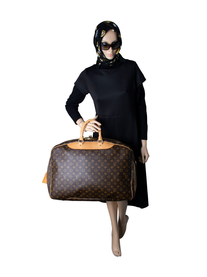 Louis Vuitton Monogram Soft Double Luggage Travel Bag Brown-designer resale