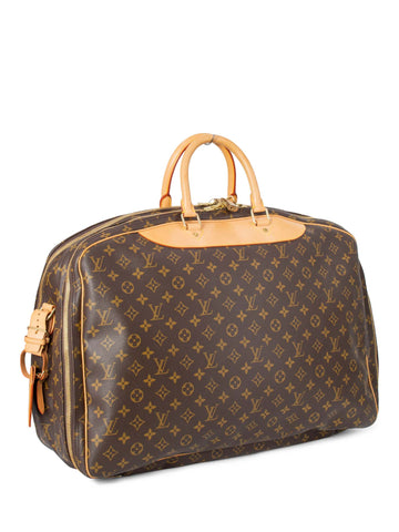 Louis Vuitton Monogram Soft Double Luggage Travel Bag Brown-designer resale