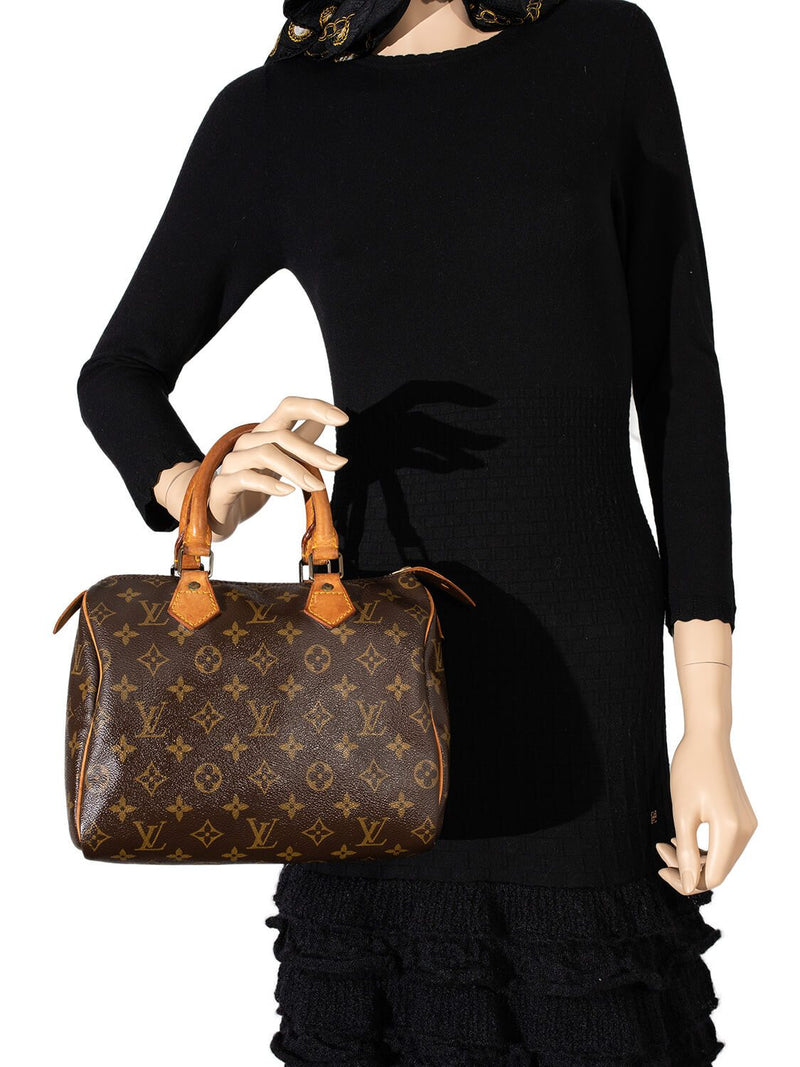 Louis Vuitton Monogram Speedy Bag 25 Brown-designer resale