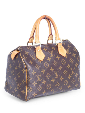 Louis Vuitton Monogram Speedy Bag 25 Brown-designer resale