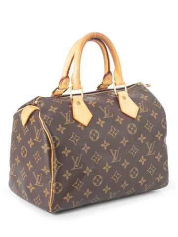 Louis Vuitton Monogram Speedy Bag 25 Brown-designer resale