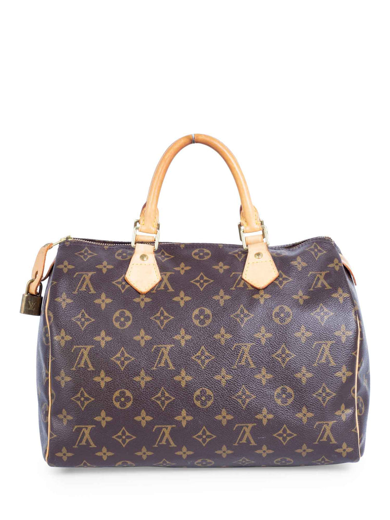 Louis Vuitton, Bags, Preloved Louis Vuitton Monogram Speedy 3 With Lock