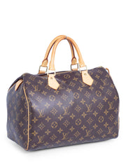 Louis Vuitton Monogram Speedy Bag 30 Brown