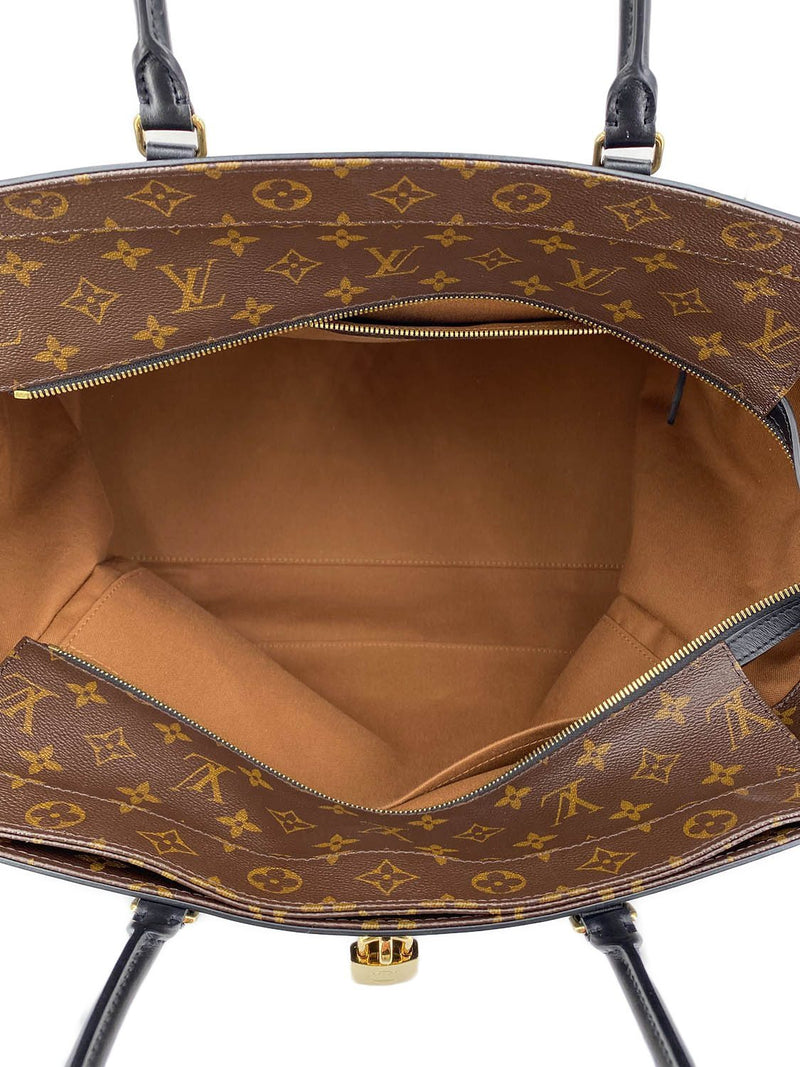 Louis Vuitton Monogram Steamer XXL Bag Brown Black-designer resale