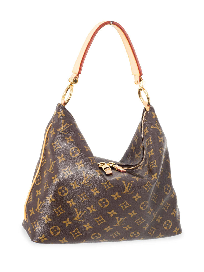 Louis Vuitton Monogram Sully PM Hobo Bag Brown-designer resale