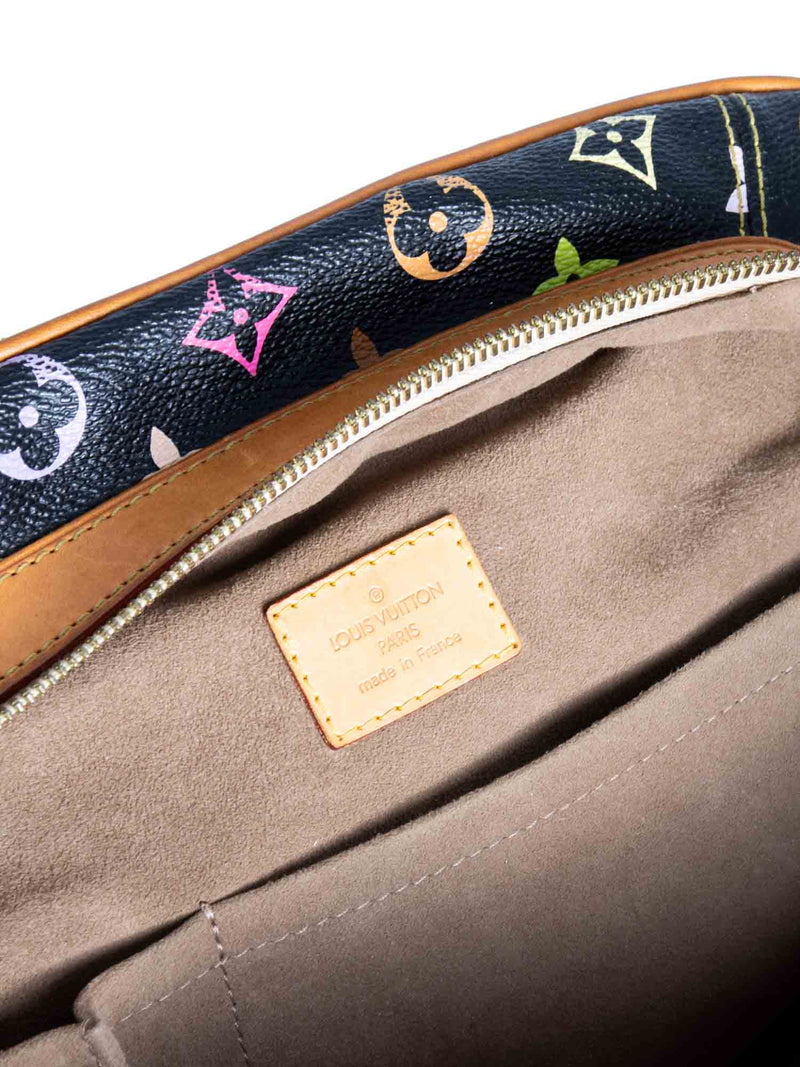 Takashi Murakami x Louis Vuitton Black Monogram Multicolore Claudia